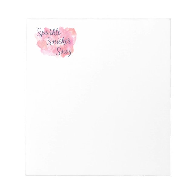 Bloc De Notas Live Lauder Love or Sparkle Snicker Snog (Frente)
