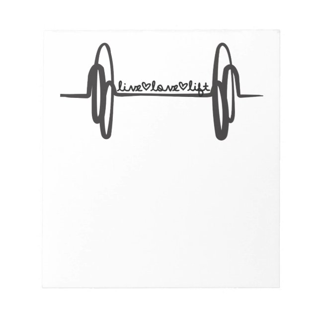 Bloc De Notas Live Love Lift Bar Black (Frente)