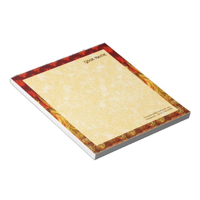 Bloc De Notas Llamas de St. Apollonia (VVP 001a) 5.5"x6" Vertica (Lado Derecho)