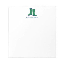 Bloc De Notas Lluvia Verde Oscura Boots Notepad