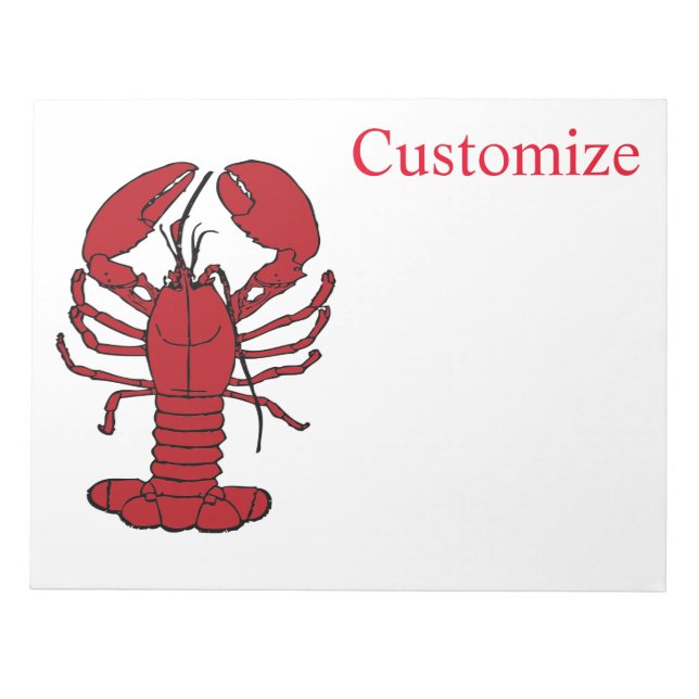 Bloc De Notas Lobster de Red Maine Thunder_Cove (Frente)