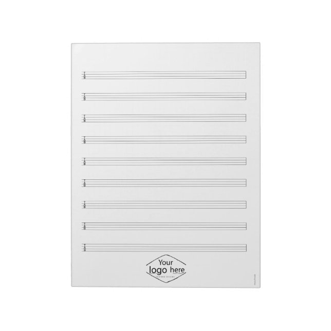 Bloc De Notas Logo de la Escuela de Música Bass Tab para Persona (Lado Izquierdo)