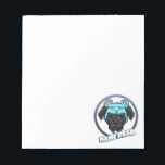 Bloc De Notas Logo de NamiBear<br><div class="desc">Nami Bear es un pitbull. ¡Lo único que da miedo de ella es el gorra de oso que lleva puesto! Este es un dibujo de un bulldog de pozo negro que lleva un gorra de oso azul con una cara gruñona. ¡El perro tiene un aspecto bonito pero el oso parece...</div>
