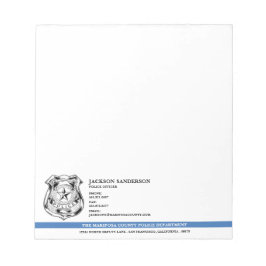 Bloc De Notas Logo del Departamento de Policía