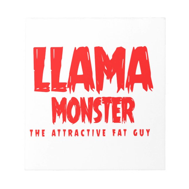 Bloc De Notas Logo rojo de Monstruo de Llama (Frente)