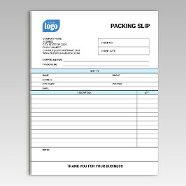 Bloc De Notas Logo Small Business Packing Slip Template Notepad
