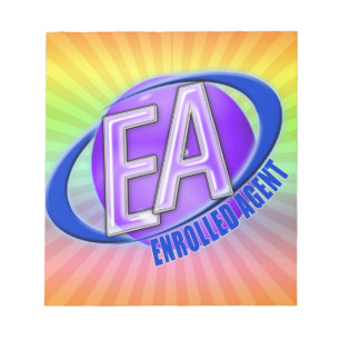 BLOC DE NOTAS LOGOTIPO DE COLOR ORB DE EA - AGENTE INSCRITO
