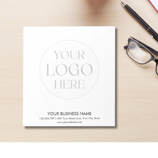Bloc De Notas Logotipo de empresa personalizado Simple negocio p