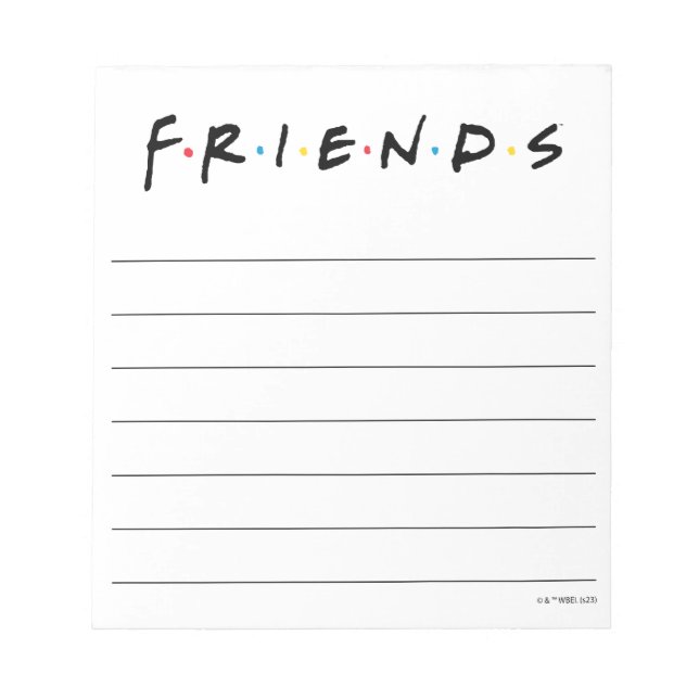 Bloc De Notas Logotipo de FRIENDS™ (Frente)