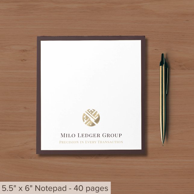 Bloc De Notas Logotipo de lujo moderno (Subido por el creador)