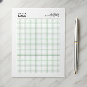 Bloc De Notas Logotipo de negocio Minimalista 5 x 5 Graph Sketch