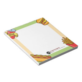 Bloc De Notas Logotipo de negocio personalizado | Tema Hamburger