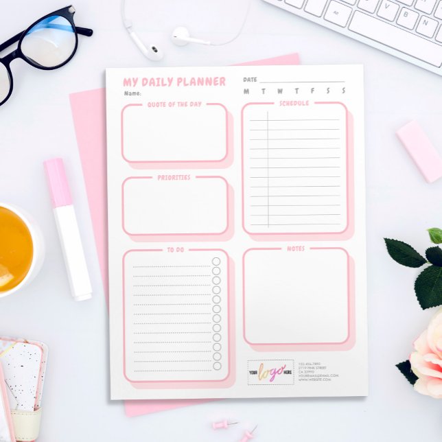 Bloc De Notas Logotipo de personalizado Cuto simple Rubor sin fe (Subido por el creador)