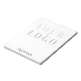 Bloc De Notas Logotipo de personalizado Fondo negro y blanco fun