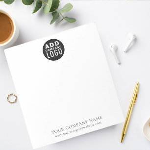 Bloc De Notas Logotipo Empresarial Marca Personalizada Personali