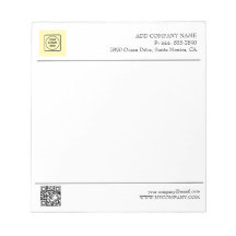 Logotipo empresarial moderno de código QR blanco y