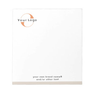 Bloc De Notas Logotipo en blanco y blanco, Black Text Company Bu