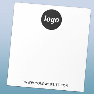 Bloc De Notas Logotipo personalizado de marca comercial con URL