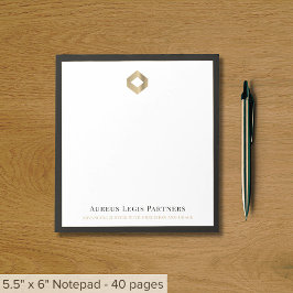 Bloc De Notas Logotipo Personalizado elegante