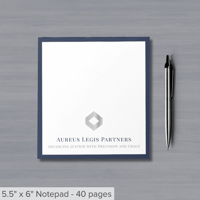 Bloc De Notas Logotipo Personalizado moderno (Subido por el creador)