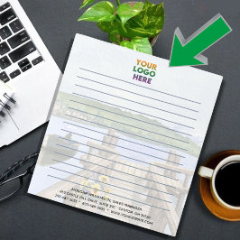 Bloc De Notas Logotipo único para empresas de lagos rusos finali