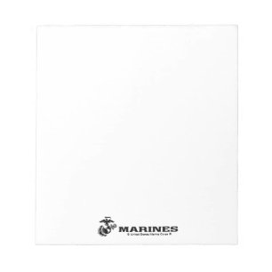 Bloc De Notas Logotipo USMC Logotipo negro apilado