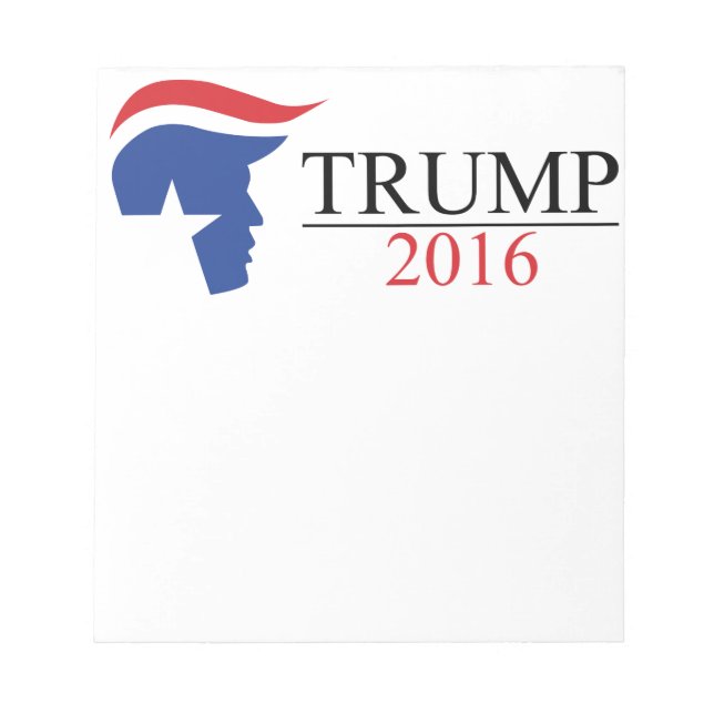 Bloc De Notas Logotipos presidenciales de Donald Trump en 2016 (Frente)