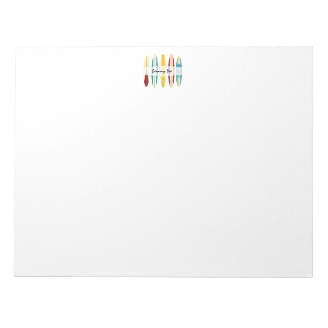 Bloc De Notas Longboard de vintage (Frente)