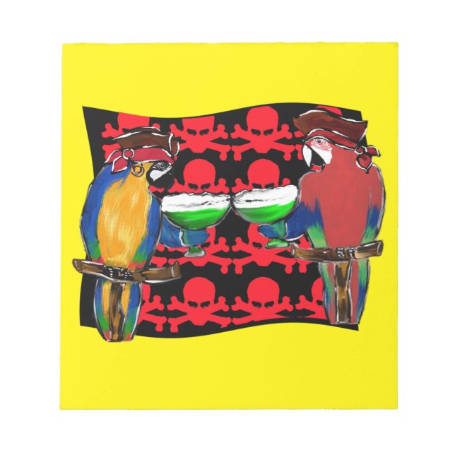 Bloc De Notas Loros Piratas (Frente)