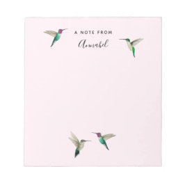 Bloc De Notas Los colibríes de la personalizado Anna