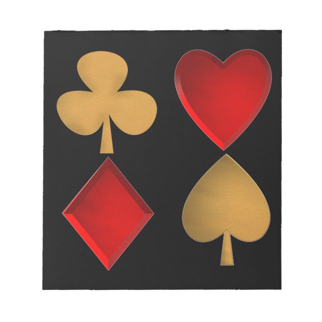 Bloc De Notas Los cuatro trajes (Frente)