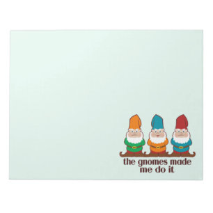 Bloc De Notas Los Gnomes Me Hicieron Hacerlo Gracioso