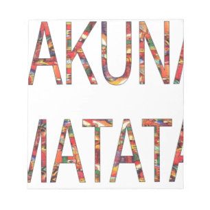 Bloc De Notas Los hermosos colores de la cosecha africana Hakuna