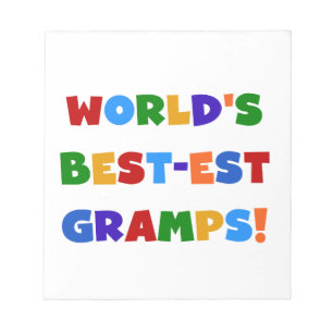 Bloc De Notas Los mejores regalos de los mejores Gramps del mund