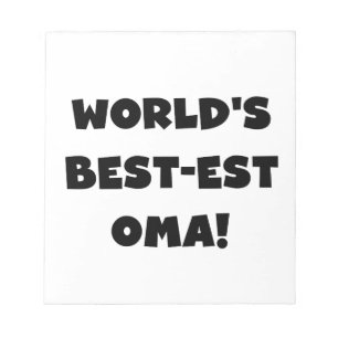Bloc De Notas Los mejores regalos Oma Black o White del mundo