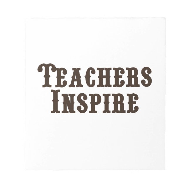 Bloc De Notas Los profesores inspiran (Frente)