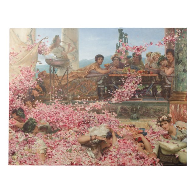 Bloc De Notas Los Rosas de Heliogabalus (antiguo lujo romano) (Frente)