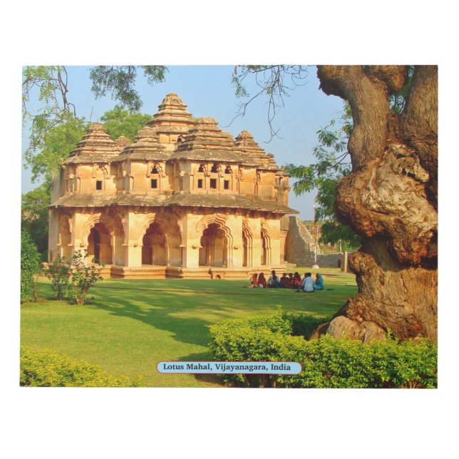 Bloc De Notas Lotus Mahal, Vijayanagara, India (Frente)