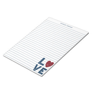 Bloc De Notas LOVE Gráfica de escritura en línea Stationery