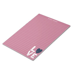 Bloc De Notas LOVE Gráfica Led Escritura de papel Stationery Not
