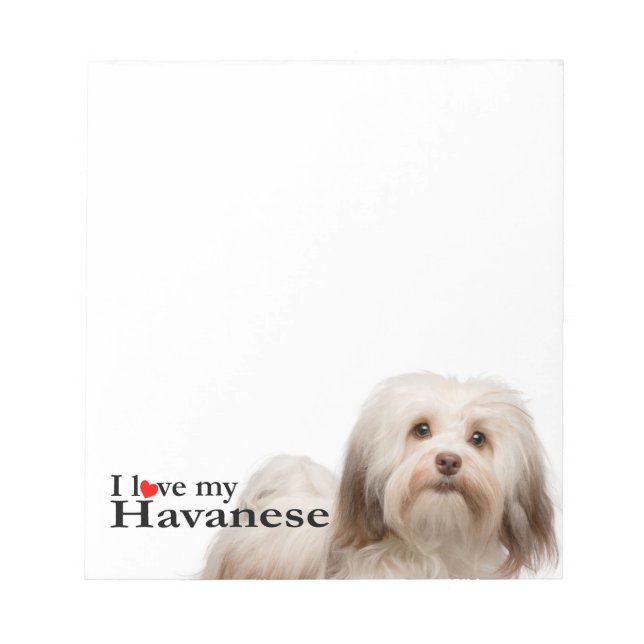 Bloc De Notas Love My Havanese Notepad (Frente)