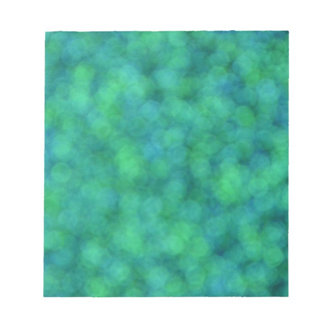 Bloc De Notas Luces azules y verdes (Frente)