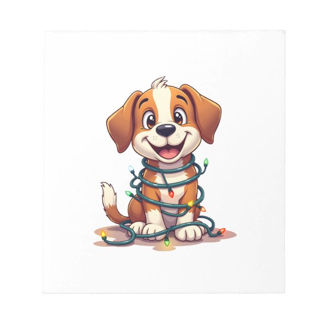 Bloc De Notas Luces de Beagle Alegre (Frente)