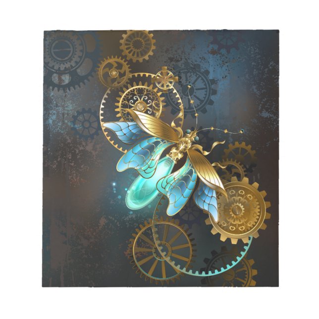Bloc De Notas Luciérnaga de Steampunk (Frente)