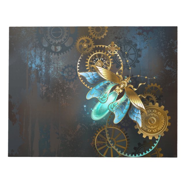 Bloc De Notas Luciérnaga de Steampunk (Frente)