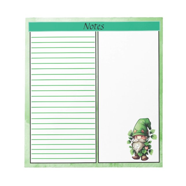 Bloc De Notas Lucky Notes St. Patrick's Day Notepad (Frente)
