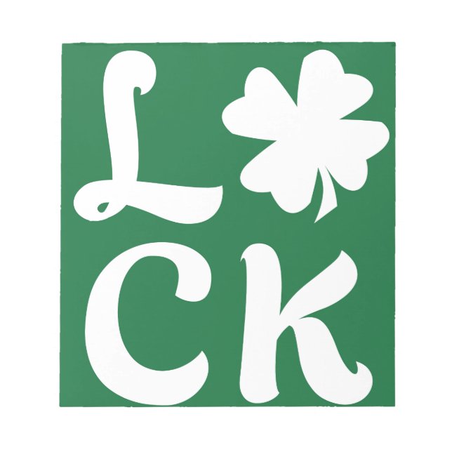 Bloc De Notas Lucky Shamrock (Frente)