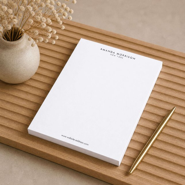 Bloc De Notas Lujo Minimalista Blanco (Subido por el creador)