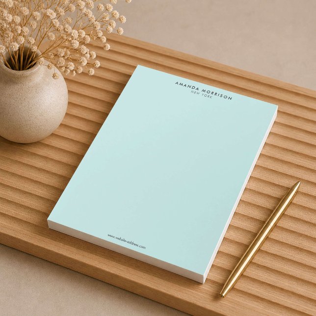 Bloc De Notas Lujo Minimalista Menta (Subido por el creador)