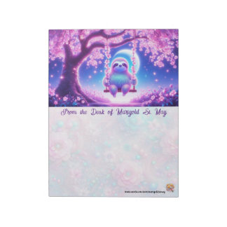 Bloc De Notas Luminous Dreamy Sloth Notepad